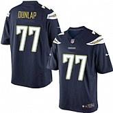 Nike Men & Women & Youth Chargers #77 Dunlap Navy Blue Team Color Game Jersey,baseball caps,new era cap wholesale,wholesale hats